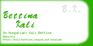 bettina kali business card